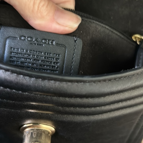Coach , black, soft leather bag with Marley top and strap - Picture 8 of 15
